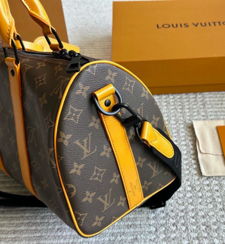Monogram Gold Trim Duffel Bag