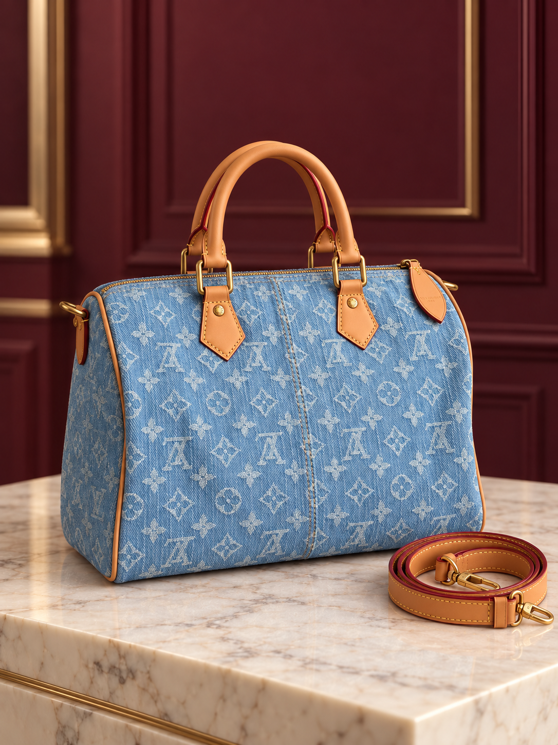 Denim Speedy Bandoulière