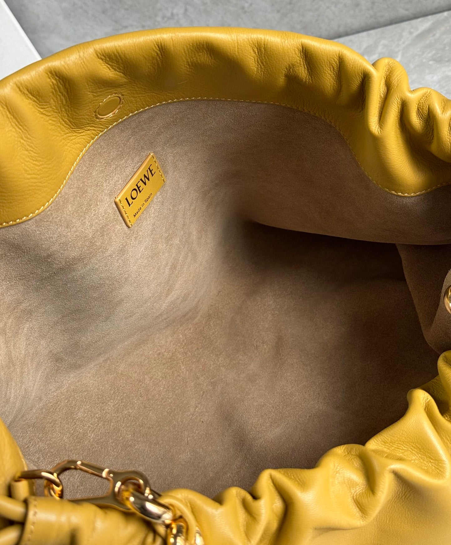 LW Clutch Bag w/Gold Donut Chain Strap (Pre-Order)