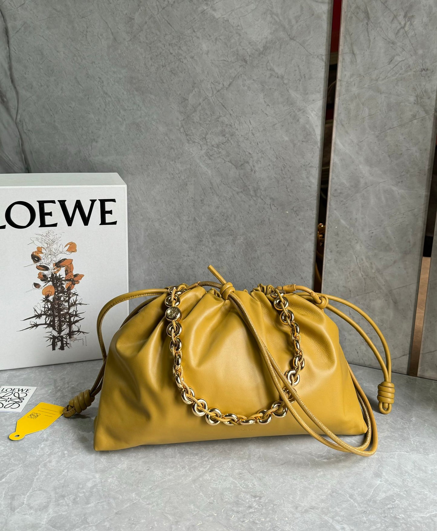 LW Clutch Bag w/Gold Donut Chain Strap (Pre-Order)