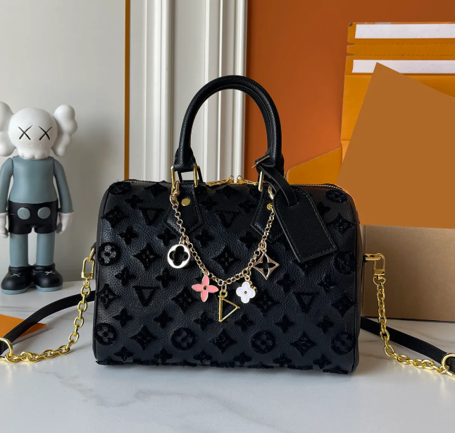 Monogram Debossed Leather Handbag (Pre-Order)