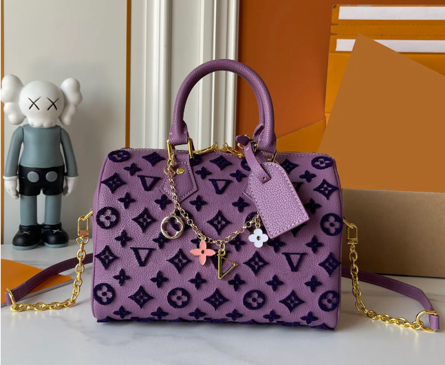 Monogram Debossed Leather Handbag (Pre-Order)