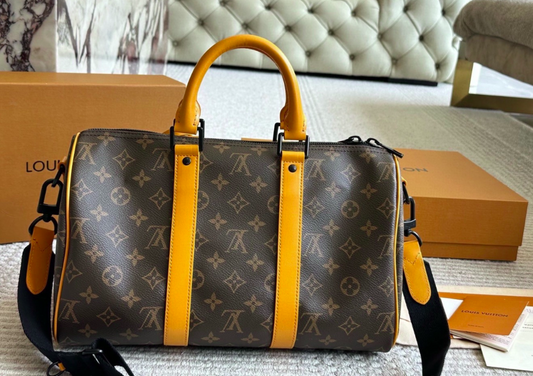 Monogram Gold Trim Duffel Bag (Pre-Order)
