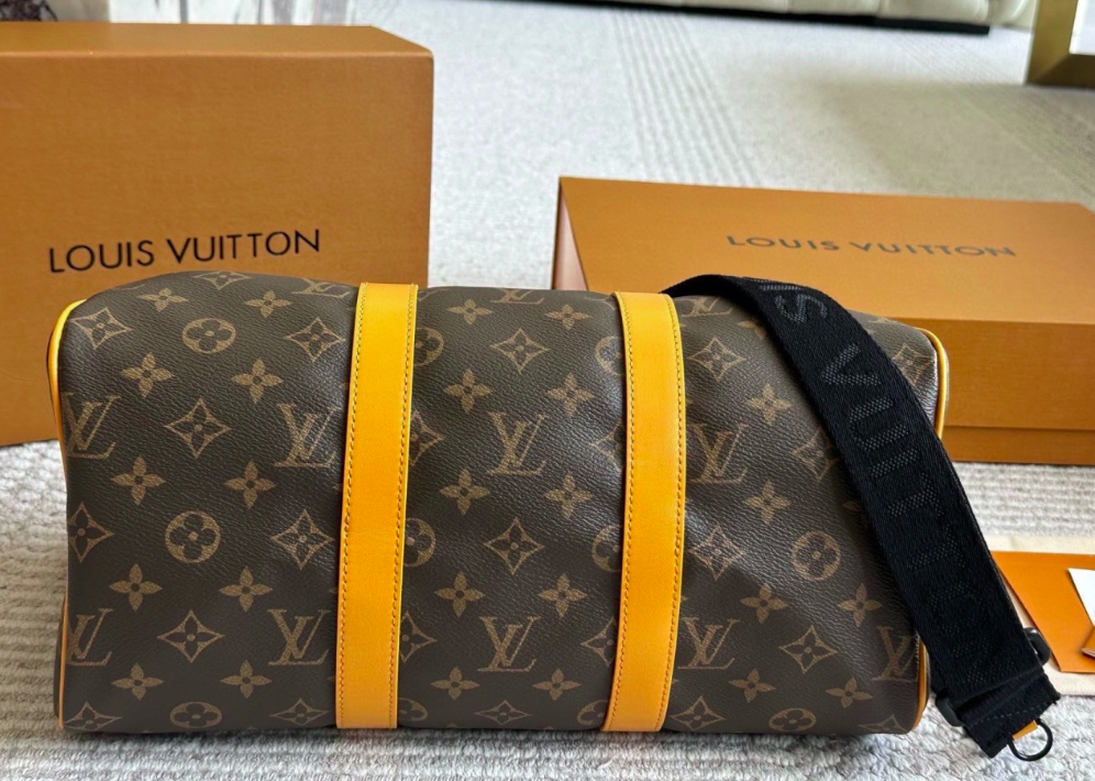 Monogram Gold Trim Duffel Bag