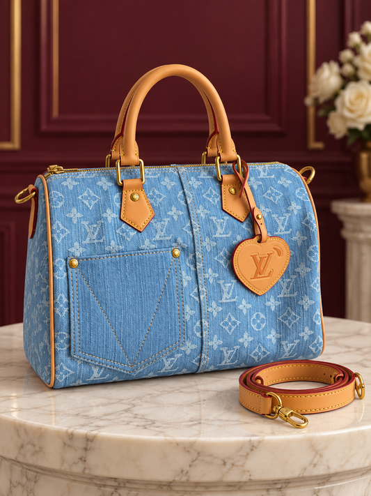 Denim Speedy Bandoulière