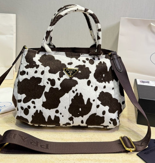 Bonnie Printed Calf Hair Handbag