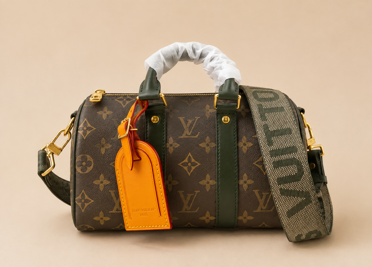 Monogram Army Green/Khaki Pillow Bag