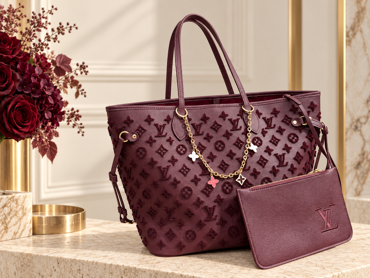 Monogram Debossed Tote Bag
