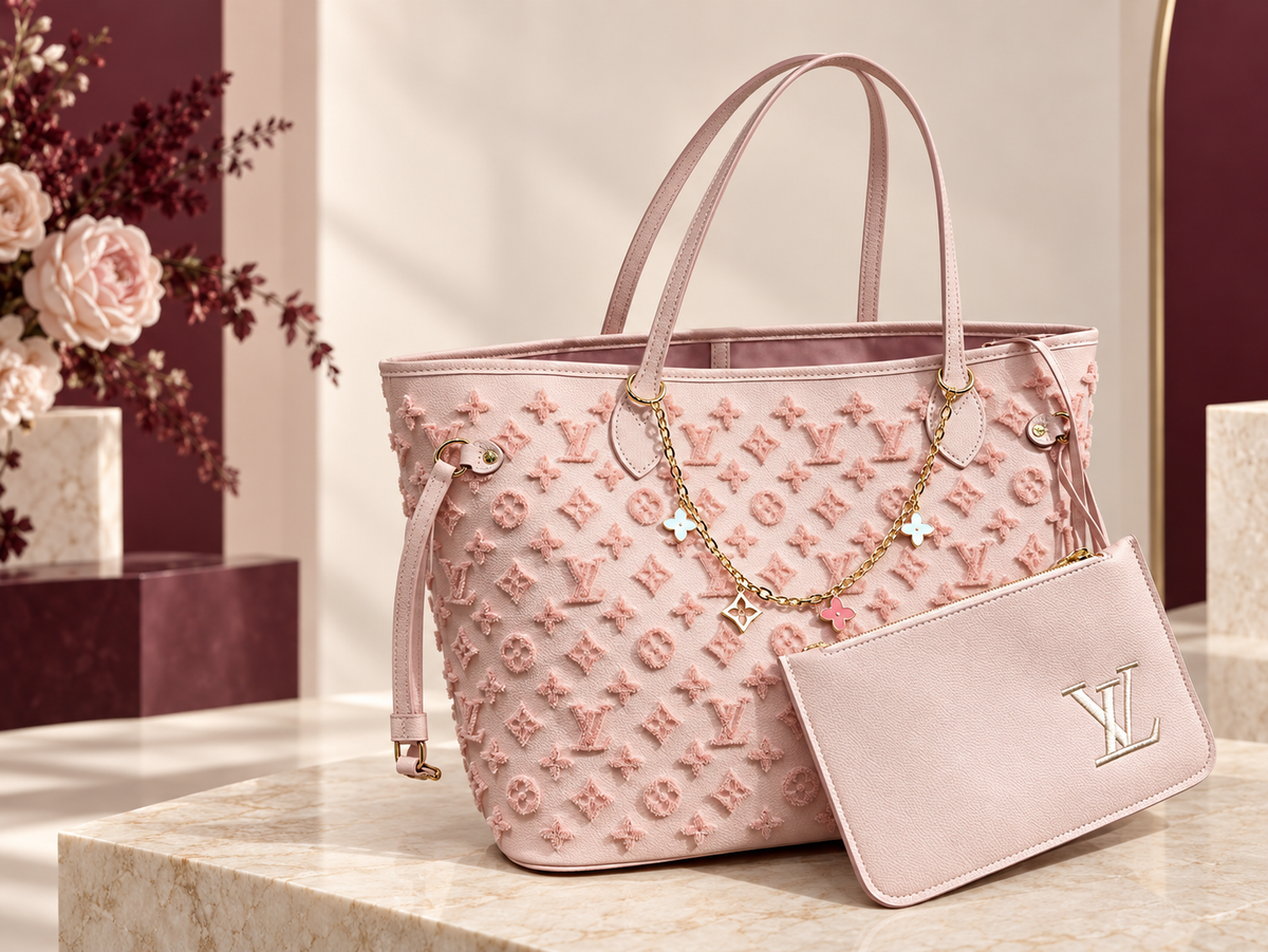 Monogram Debossed Tote Bag